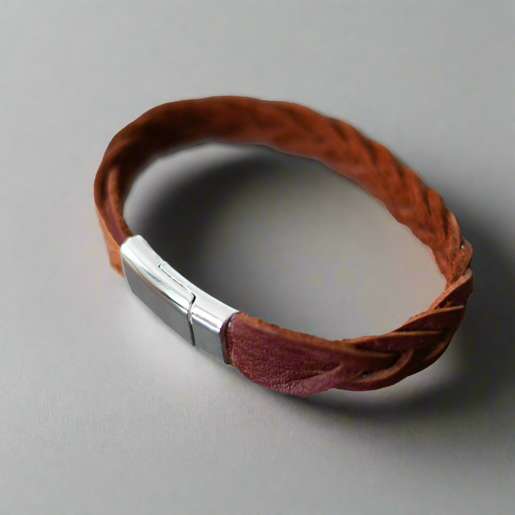 Leather Bracelet - Dark Brown